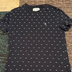 Original Penguin Men's Dark Blue Mustache Tee